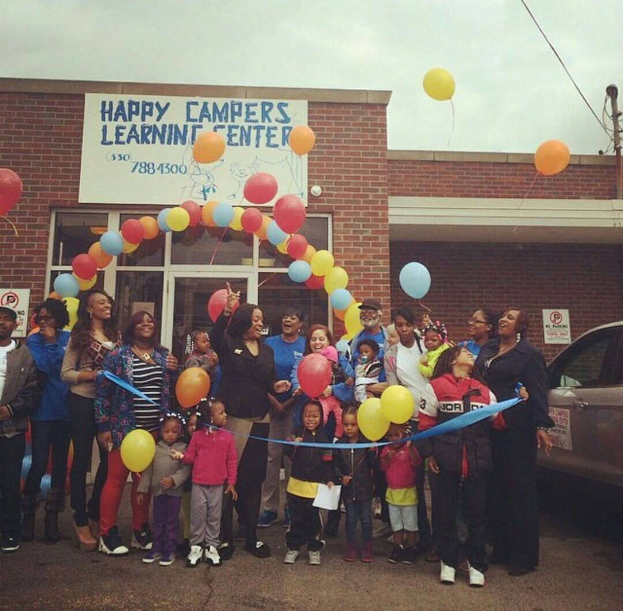 Happy Campers Learning Center grand opening ribbon cutting ceremony